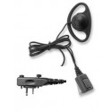 ICOM F1000/F2000 D-RING RADIO EARPIECE (2-PIN)