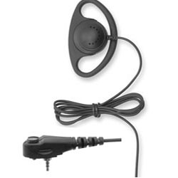 GOOD QUALITY 'RECEIVE ONLY' D-SHAPED EARPIECE FOR THE MOTOROLA MTP/MTH RADIOS