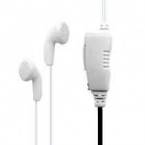 WHITE EARPHONE BUD STYLE EARPIECE FOR THE KENWOOD 2-PIN RADIO