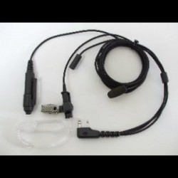 High Quality 3-wire Covert Kenwood 2-pin Connector Earpiece