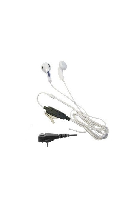 White Earphone bud style earpiece for the Motorola MTH650 & MTH800