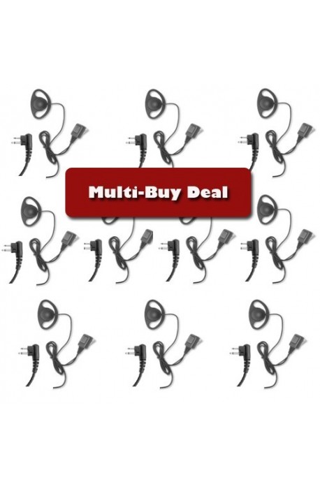 Multi-Buy offer D-ring Cobra/Motorola Earpiece