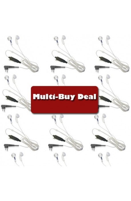 WHITE EARPHONE BUD STYLE EARPIECE Motorola Multi-Buy offer