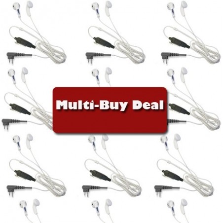 WHITE EARPHONE BUD STYLE EARPIECE Motorola Multi-Buy offer