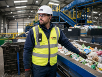 Radio Earpieces for Recycling Plants and Waste-Processing Facilities